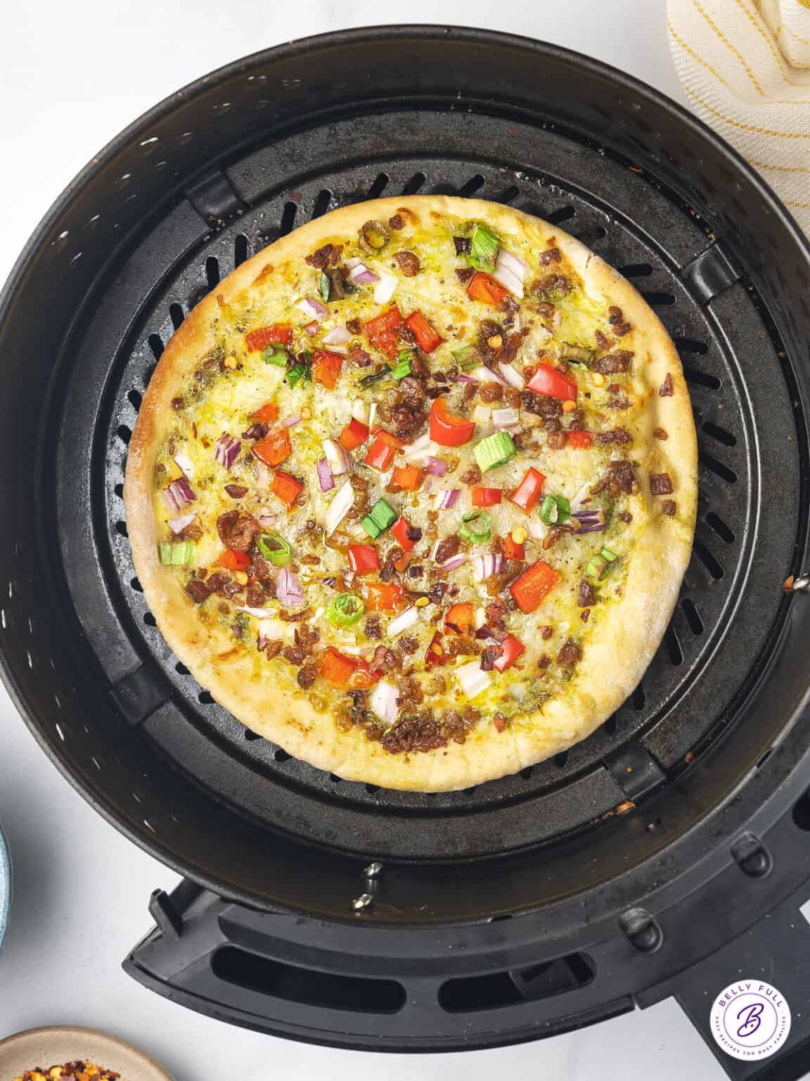 Breakfast Pizza Recipe {Air Fryer} Belly Full