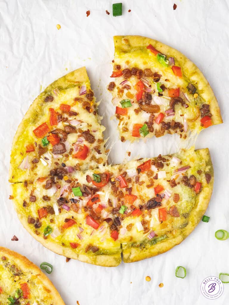 Breakfast Pizza Recipe {Air Fryer} Belly Full