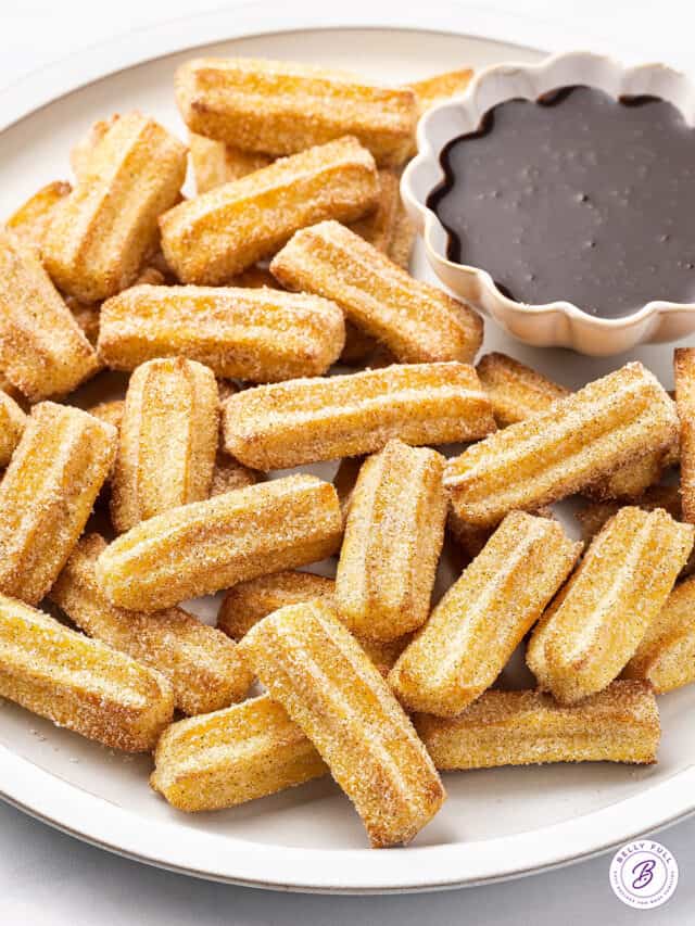Air Fryer Churro Bites Belly Full