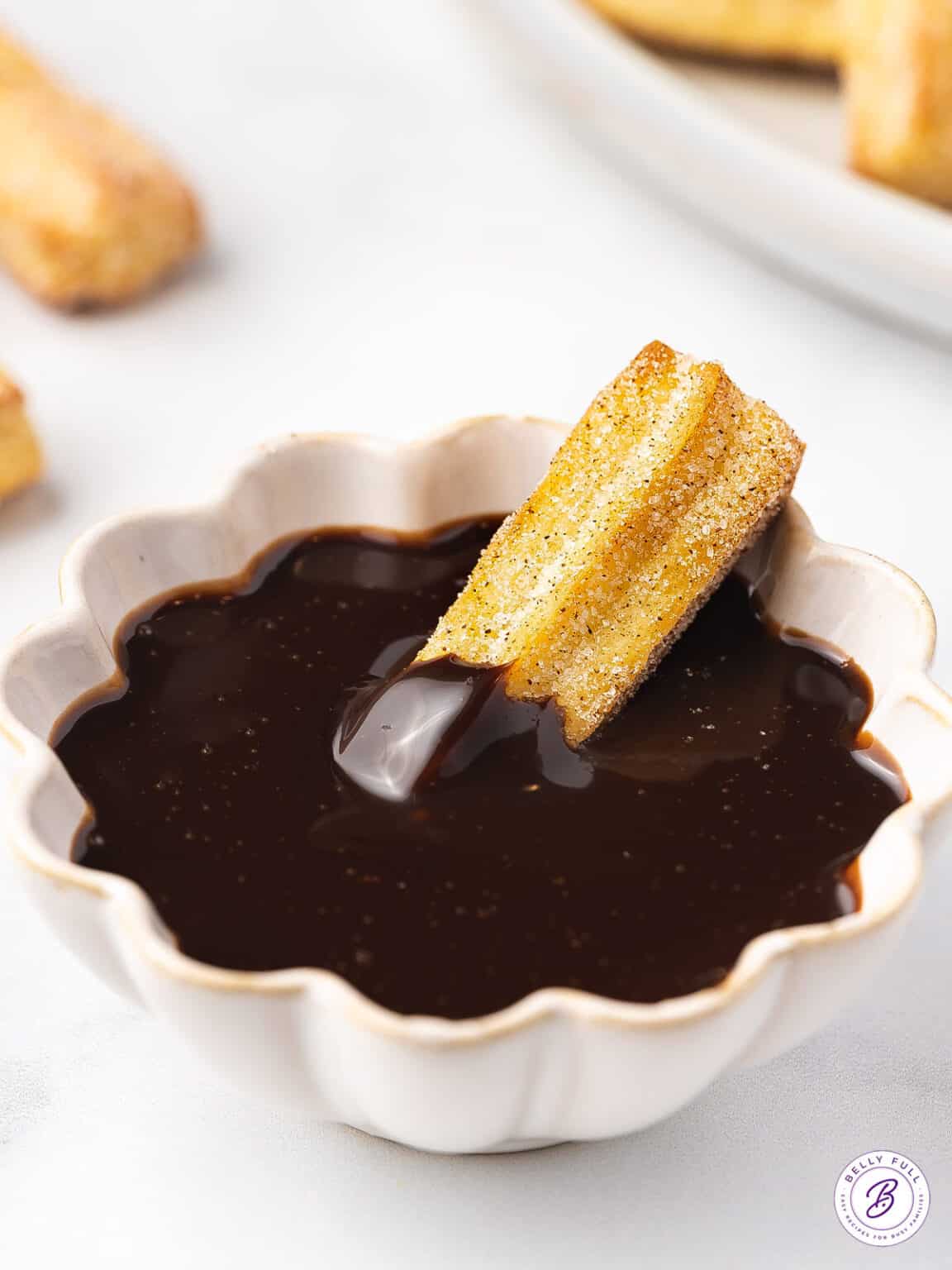 Air Fryer Churro Bites Belly Full