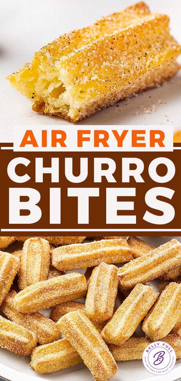 Air Fryer Churro Bites Belly Full