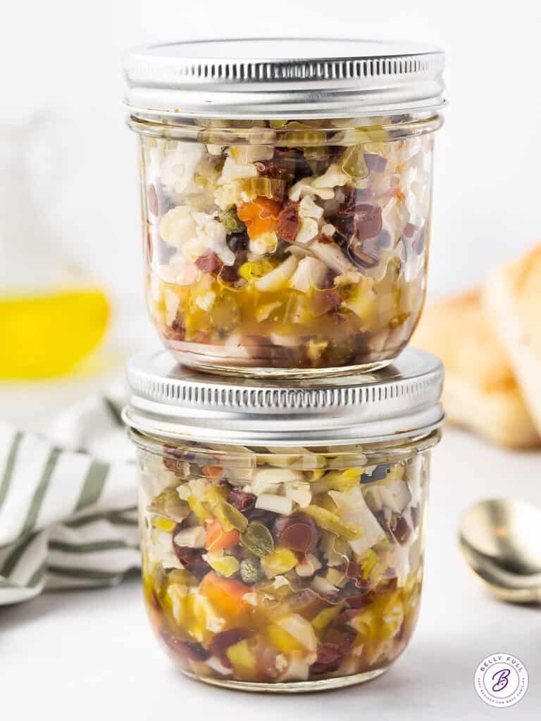 Olive Salad Recipe {Muffuletta Olive Salad} Belly Full