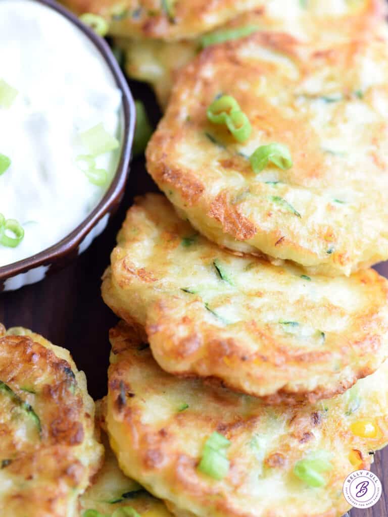 Zucchini Corn Fritters Belly Full
