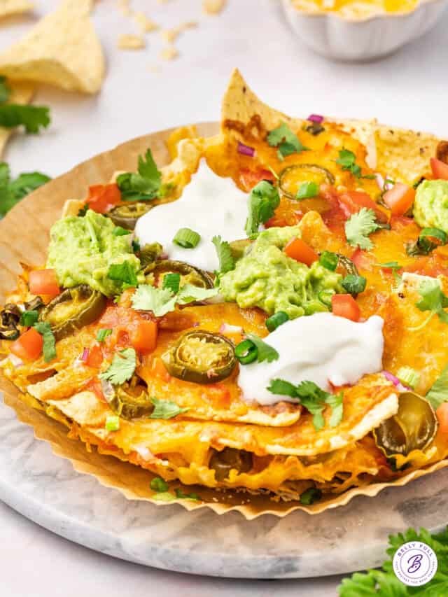 Air Fryer Nachos {quick, easy, customizable} Belly Full