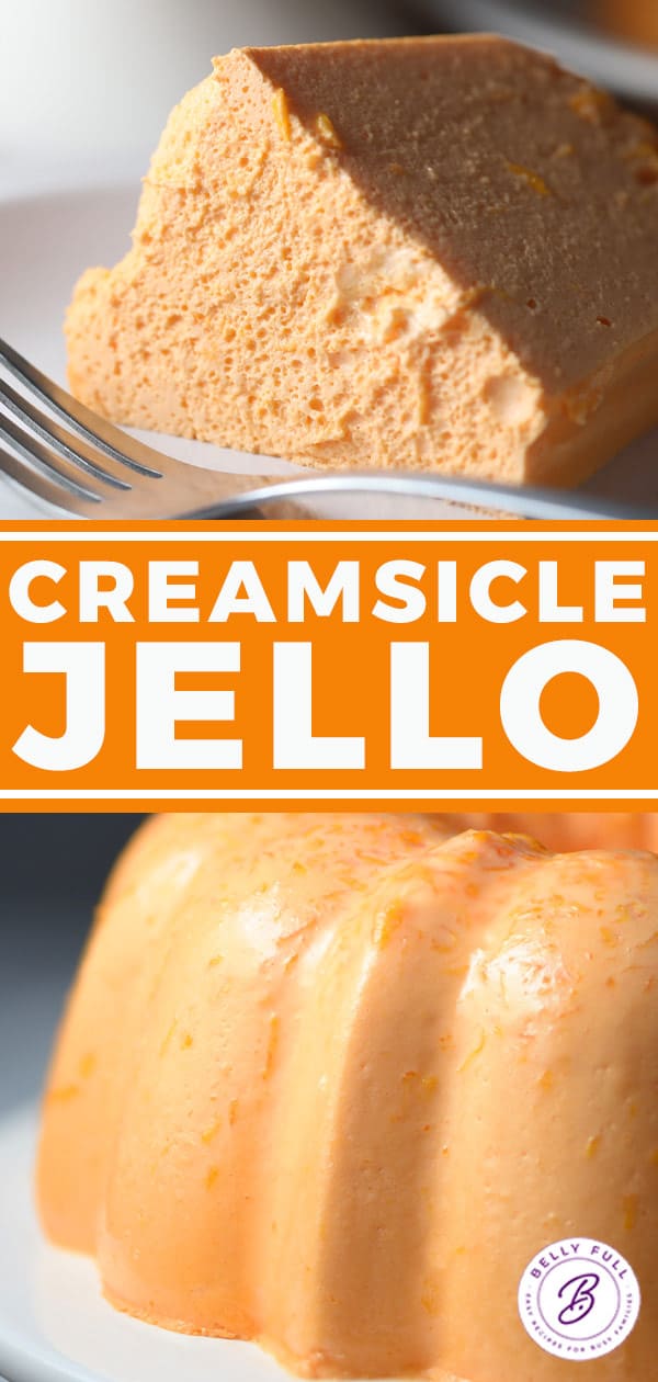 Orange Creamsicle Jello Mold Belly Full