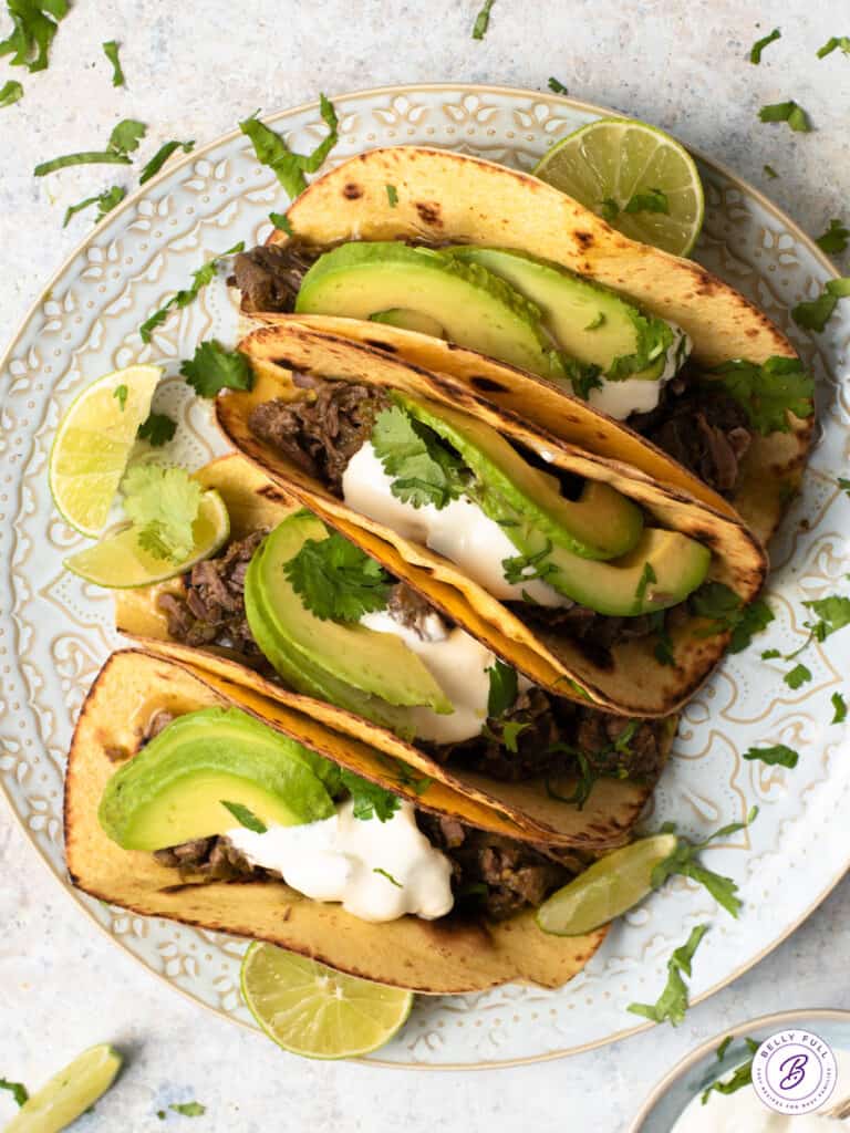 Crockpot Shredded Beef Tacos Belly Full