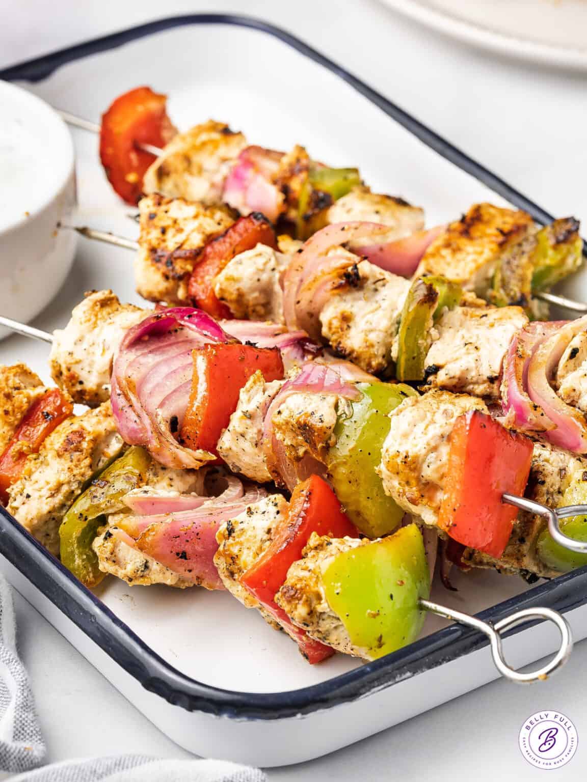 Greek Chicken Kabobs Belly Full
