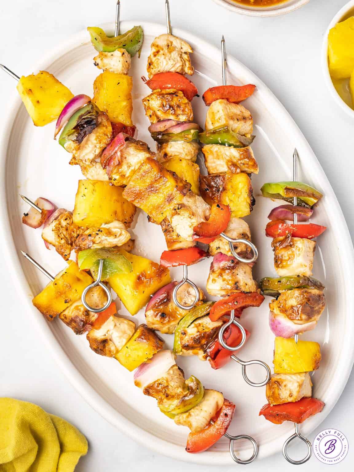 Pineapple Chicken Kabobs Belly Full