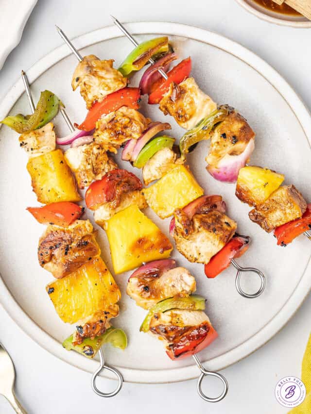 Pineapple Chicken Kabobs Belly Full