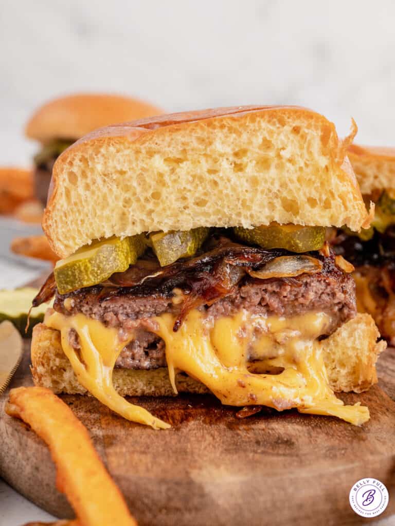 Juicy Lucy Burger Recipe Belly Full