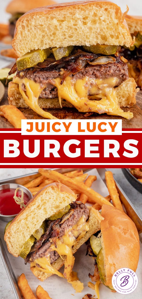 Juicy Lucy Burger Recipe Belly Full