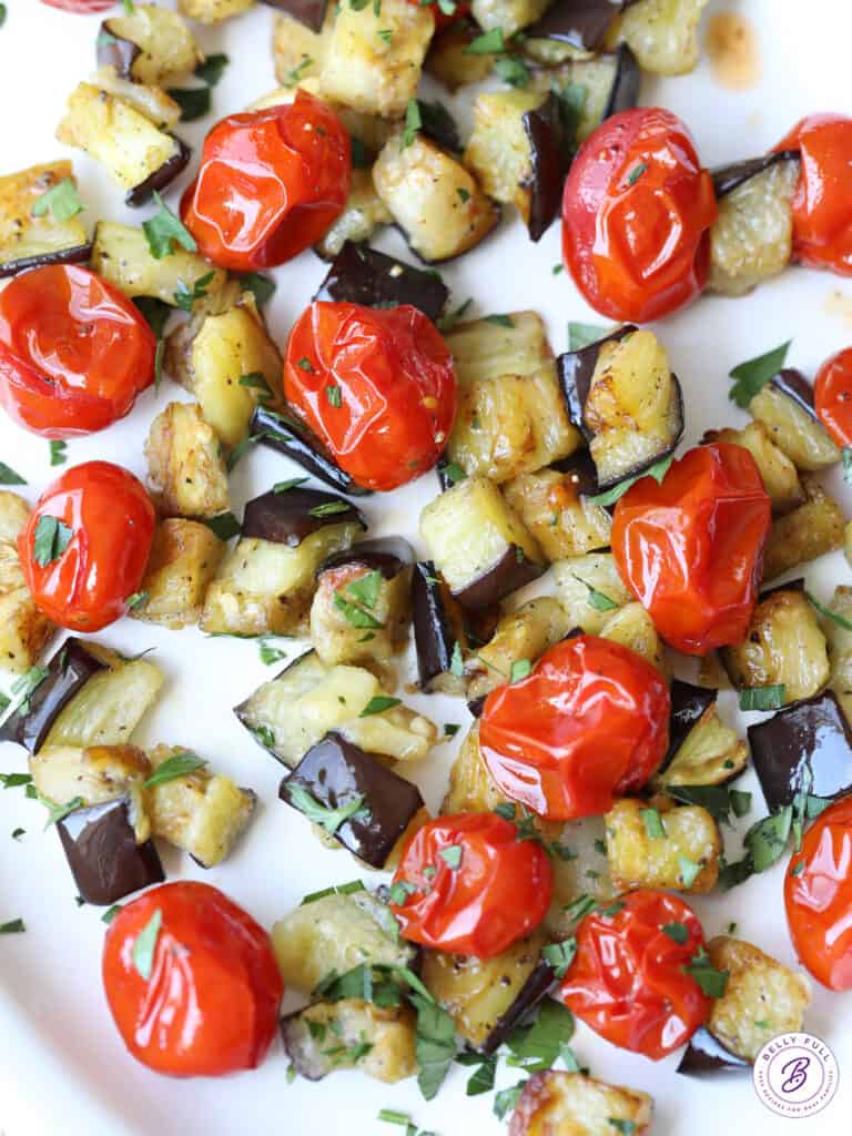 Oven Roasted Eggplant Recipe Belly Full