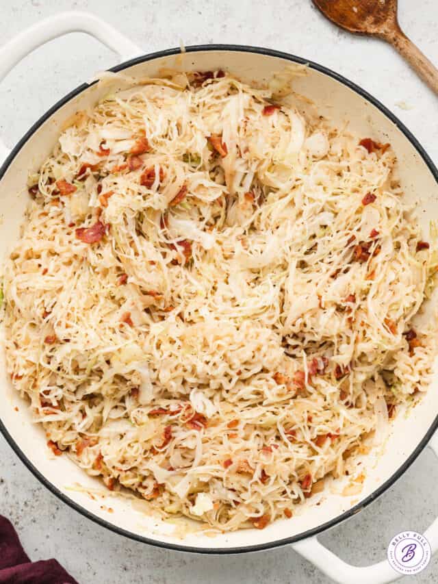 Fried Cabbage Ramen Belly Full