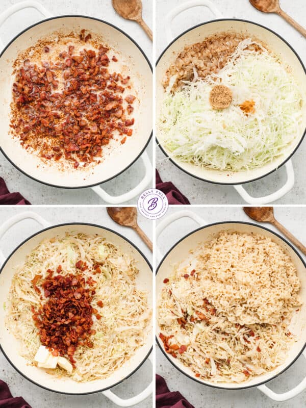 Fried Cabbage Ramen Belly Full