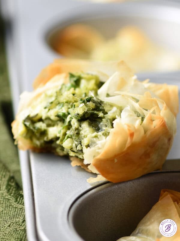Greek spinach pie muffin cup