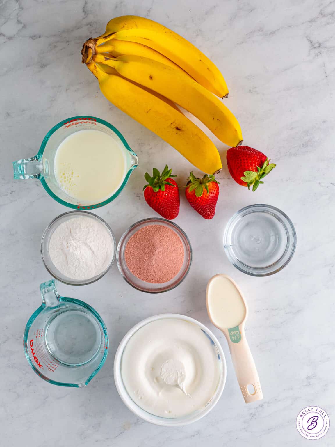 Strawberry Banana Pudding Shots Belly Full