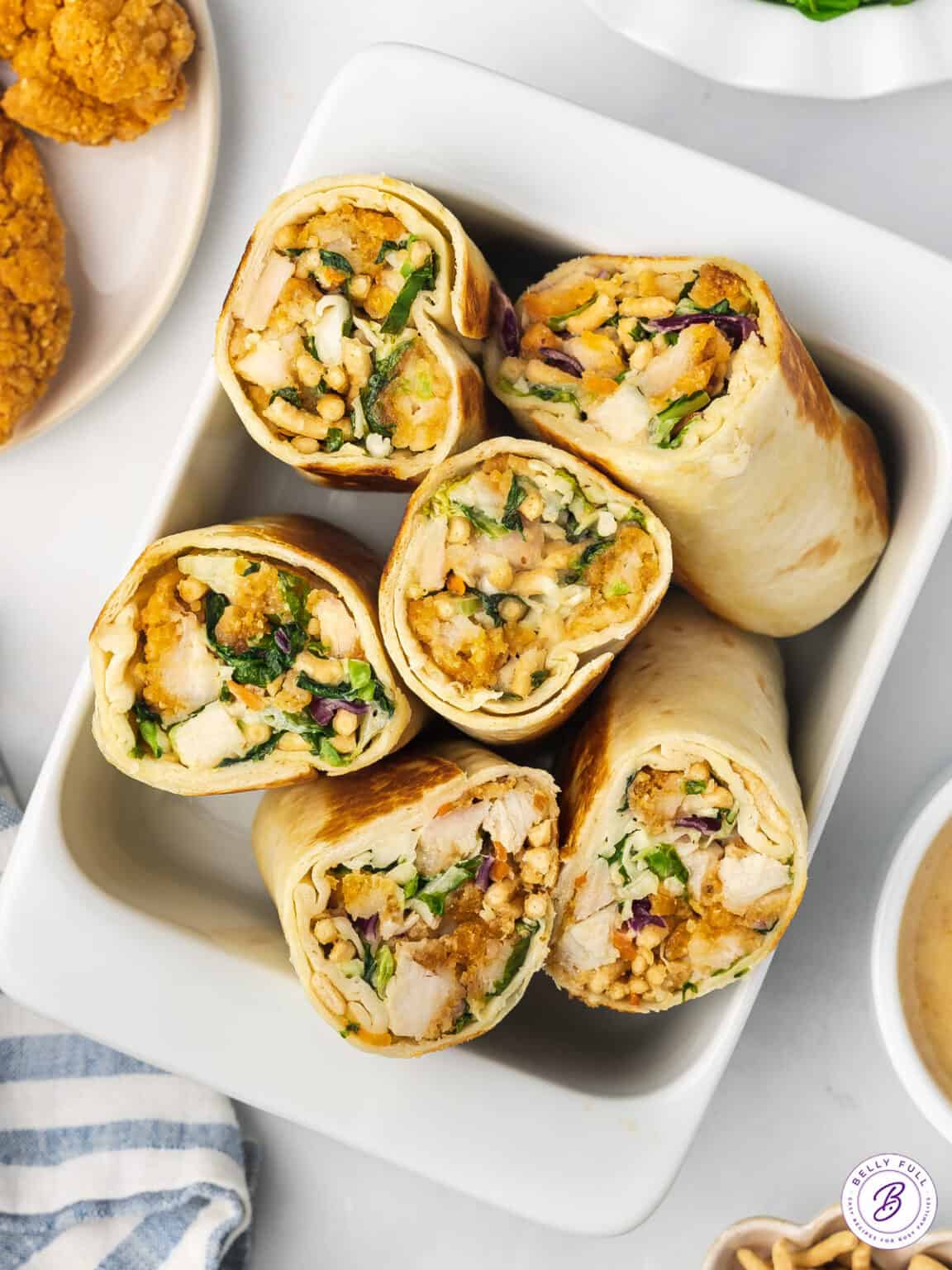 Asian Chicken Salad Wrap Belly Full