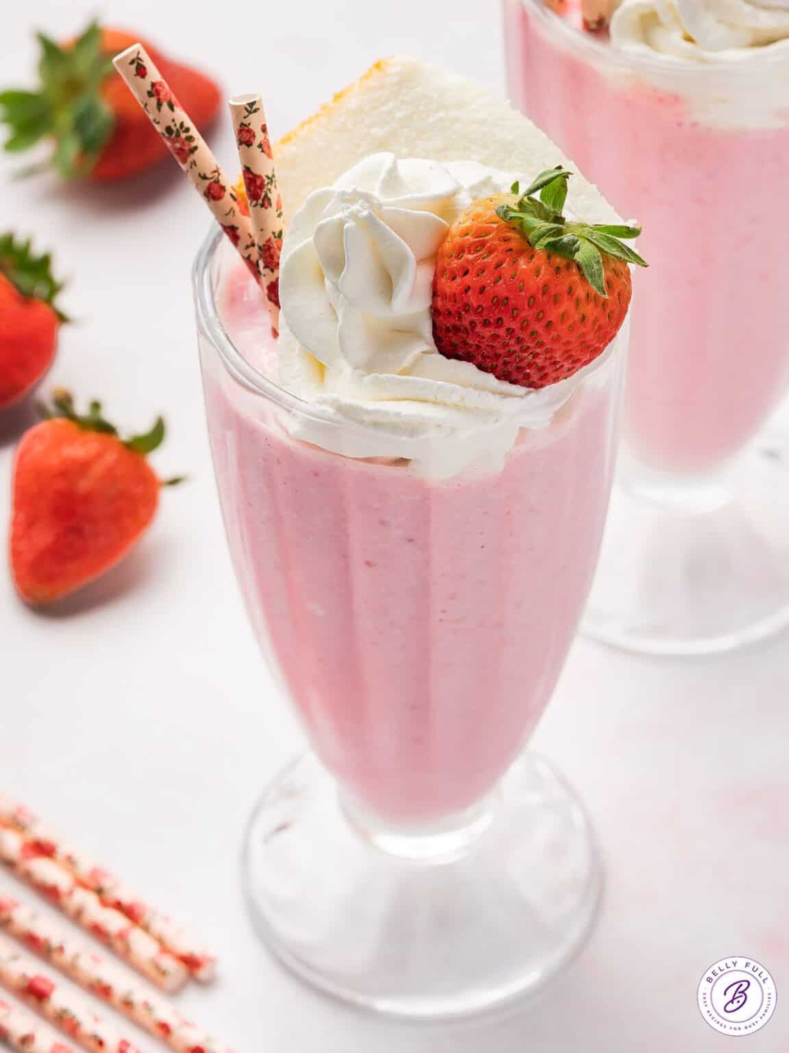 Boozy Strawberry Shortcake Milkshake - Belly Full