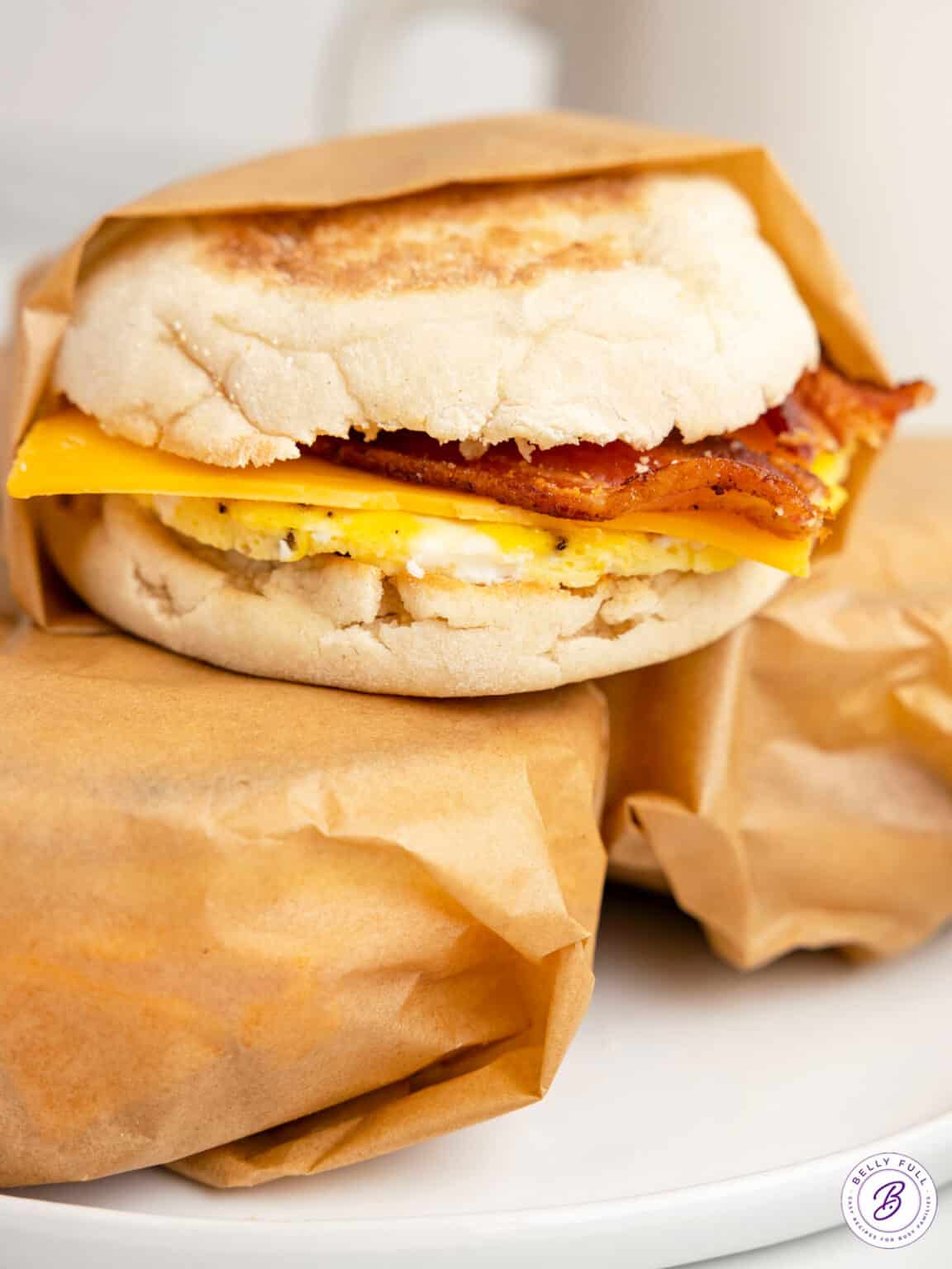 Freezer Breakfast Sandwiches Belly Full