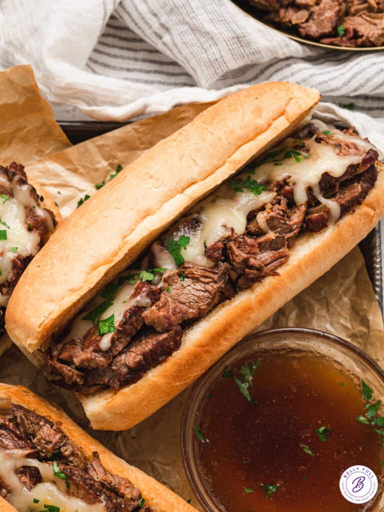 French Dip Sandwiches {Crockpot} Belly Full
