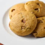 close up butterscotch pumpkin cookie