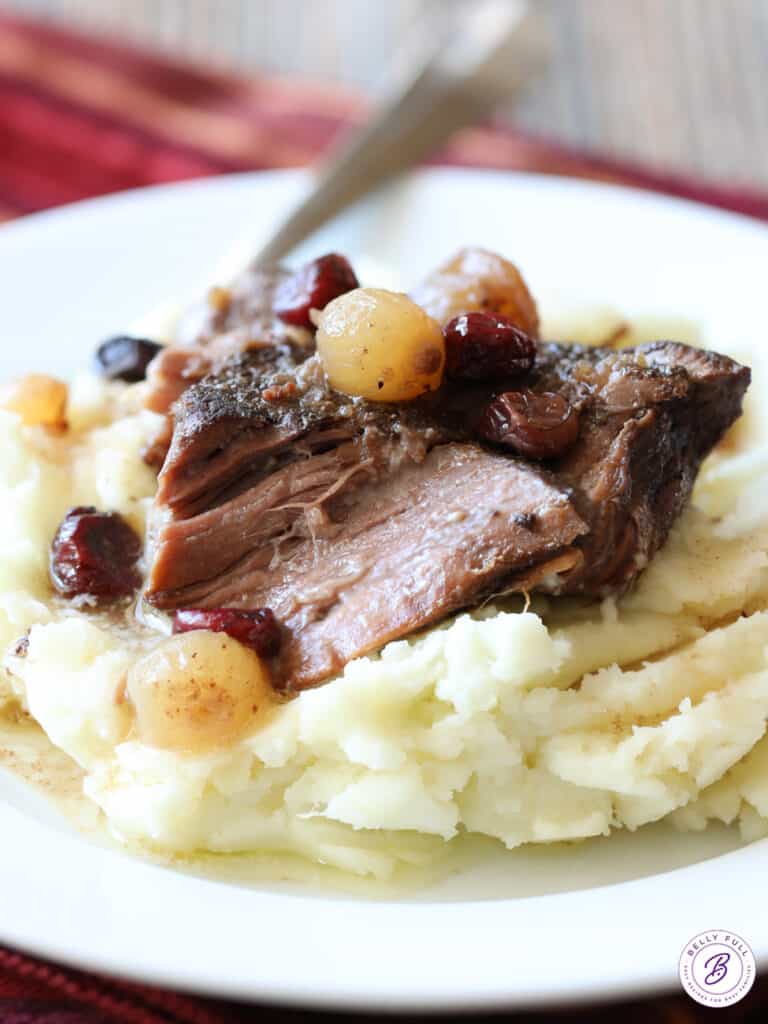 Crockpot Cranberry Pot Roast Belly Full