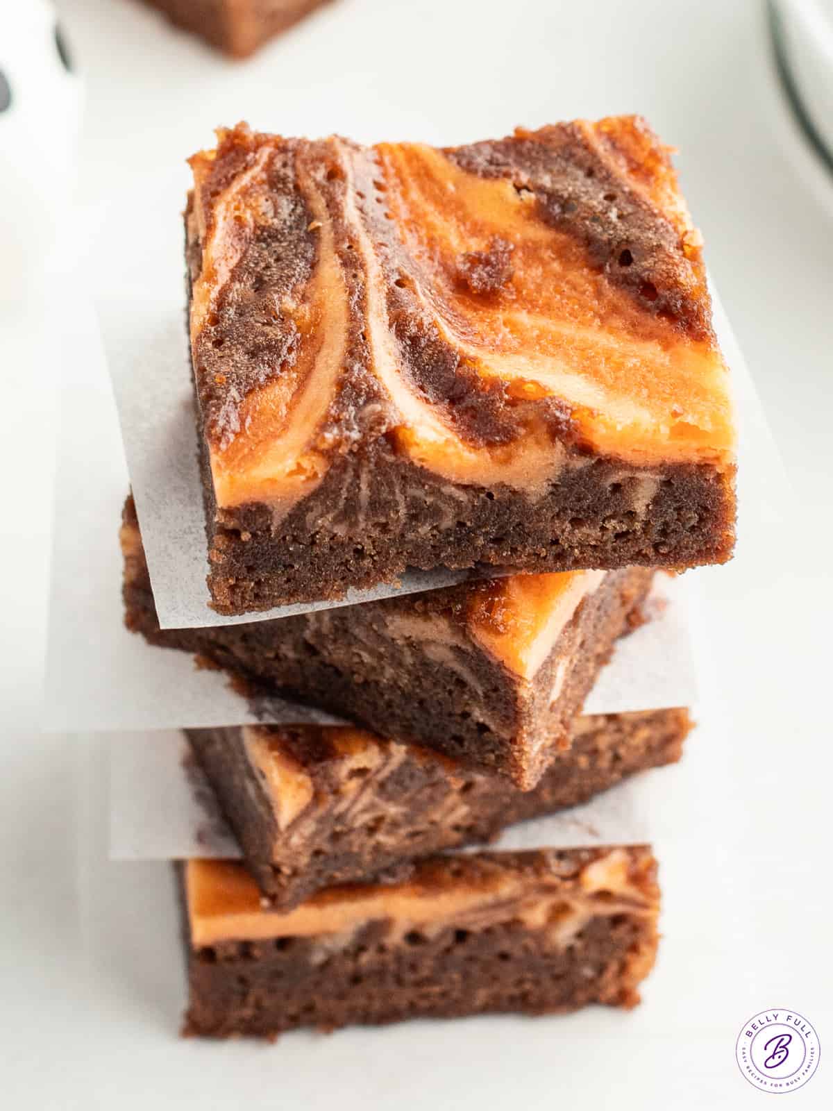 Stack of 4 Halloween brownies