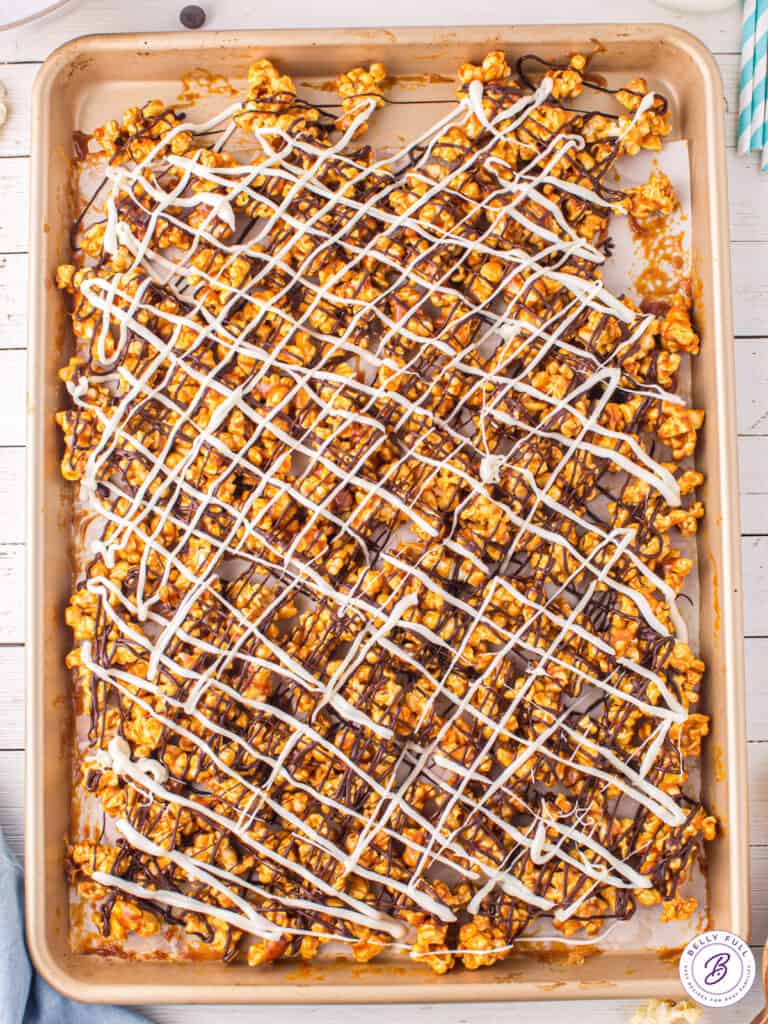 Zebra Popcorn {Caramel Popcorn} Belly Full