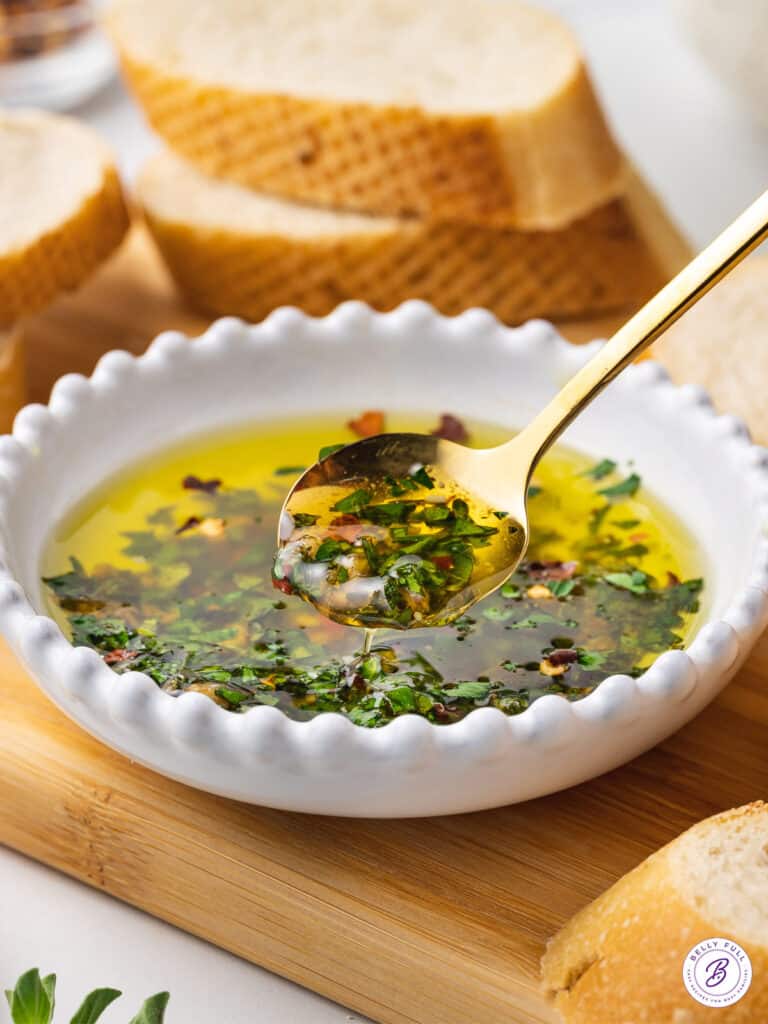 Bread Dipping Oil Recipe Belly Full