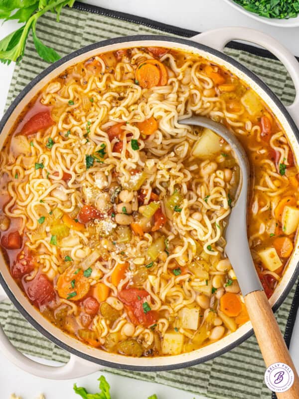 Italian Ramen Noodle Soup Belly Full