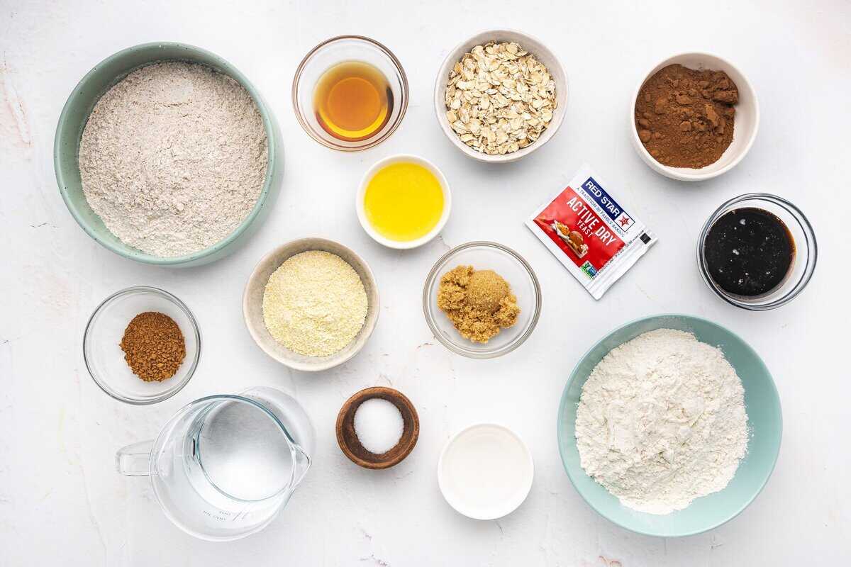 Ingredients to make Cheesecake Factory Brown Bread.