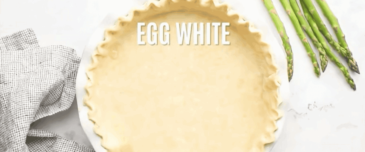 Preparing the pie crust.