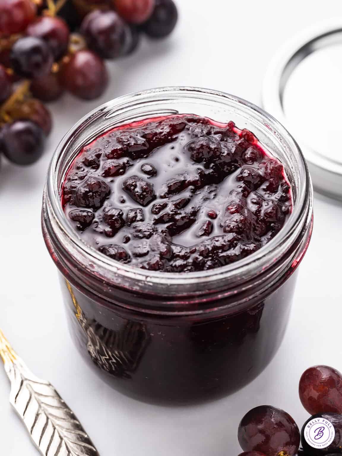 Homemade Grape Jam Recipe l Belly Full