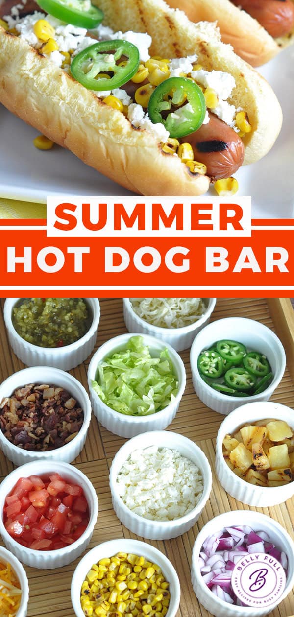 Pinterest image for Creating A Hot Dog Bar