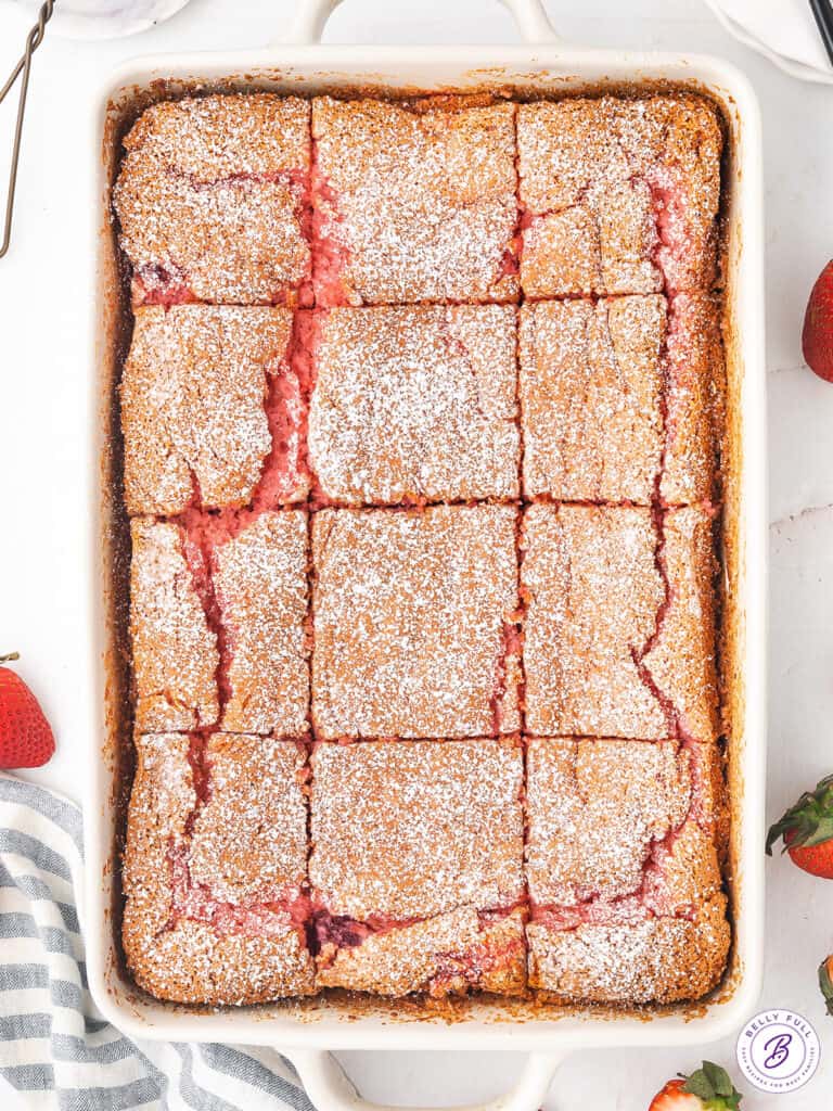 3 Ingredient Strawberry Cake Belly Full