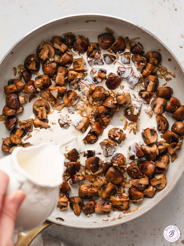 Bacon and Mushroom Pasta Recipe l Belly Full