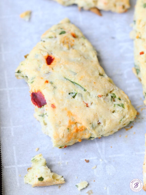 Bruschetta Scone split in half