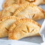 basket of golden apple hand pies