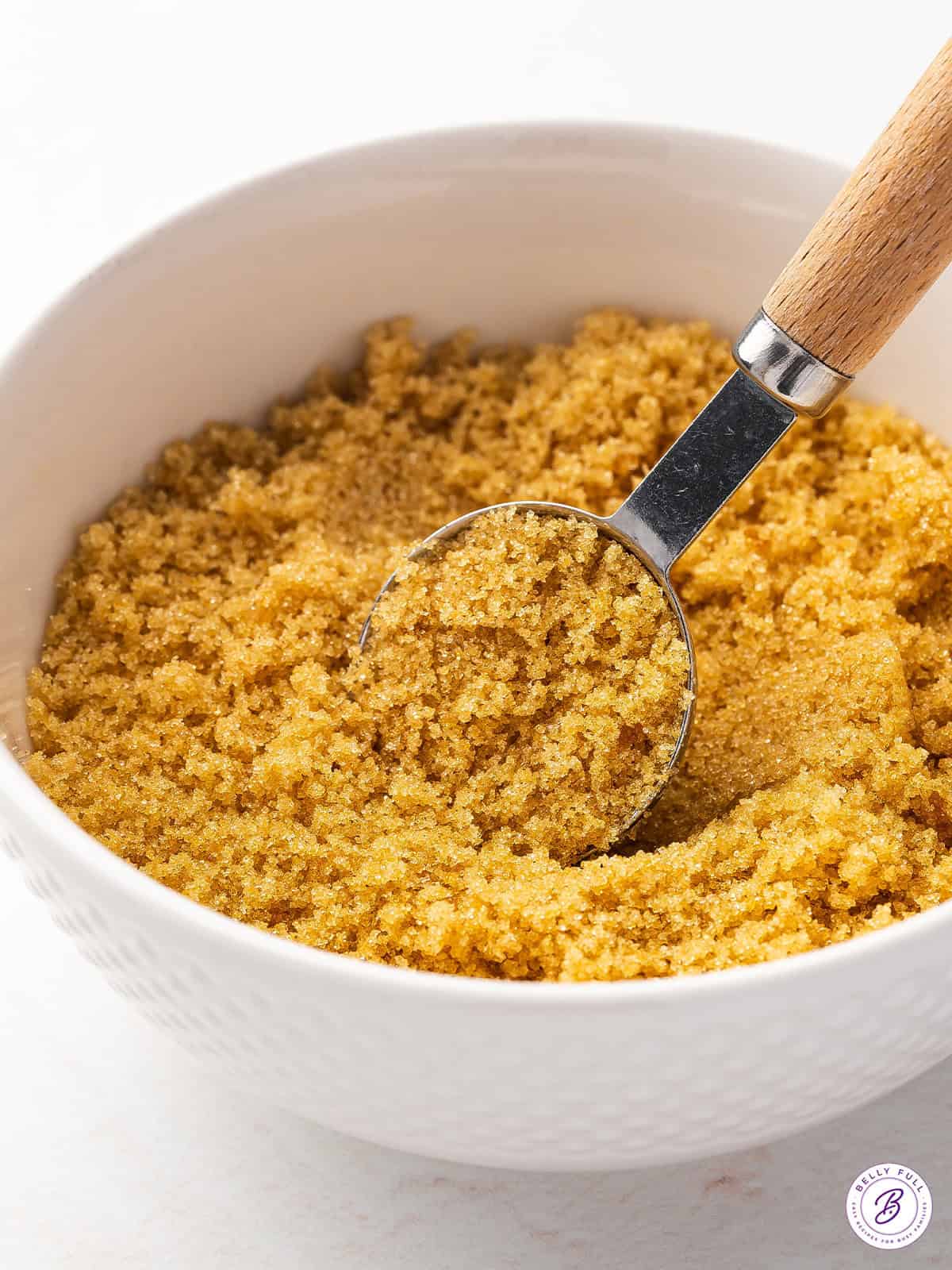 A bowl of homemade brown sugar