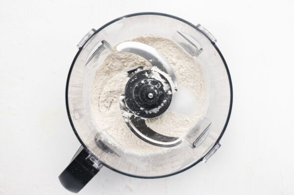 flour in bowl of a food processor