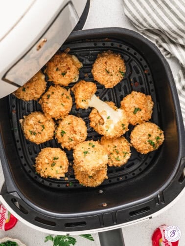 Air fried babybel cheese in the air fryer
