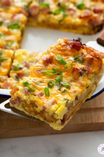 serving of hash brown egg casserole