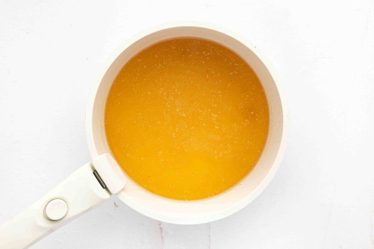 pickling brine in pot