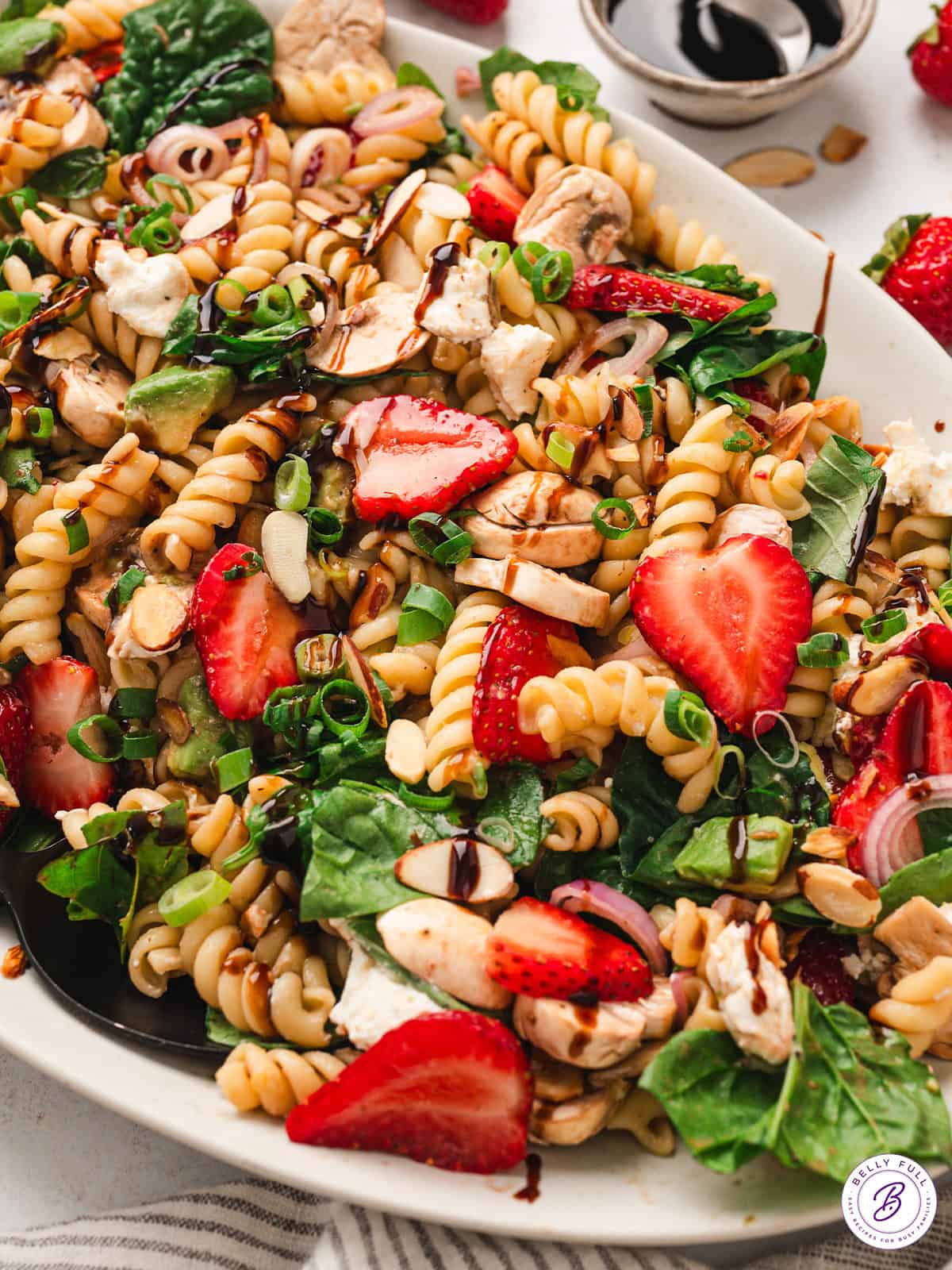Strawberry Balsamic Pasta Salad