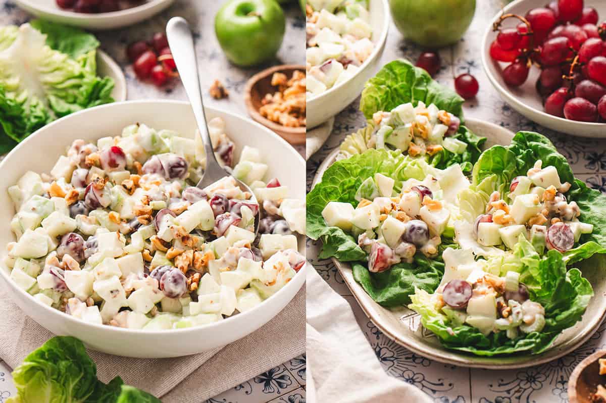 waldorf salad dressing recipe with sour cream Classic American Waldorf Salad Recipe