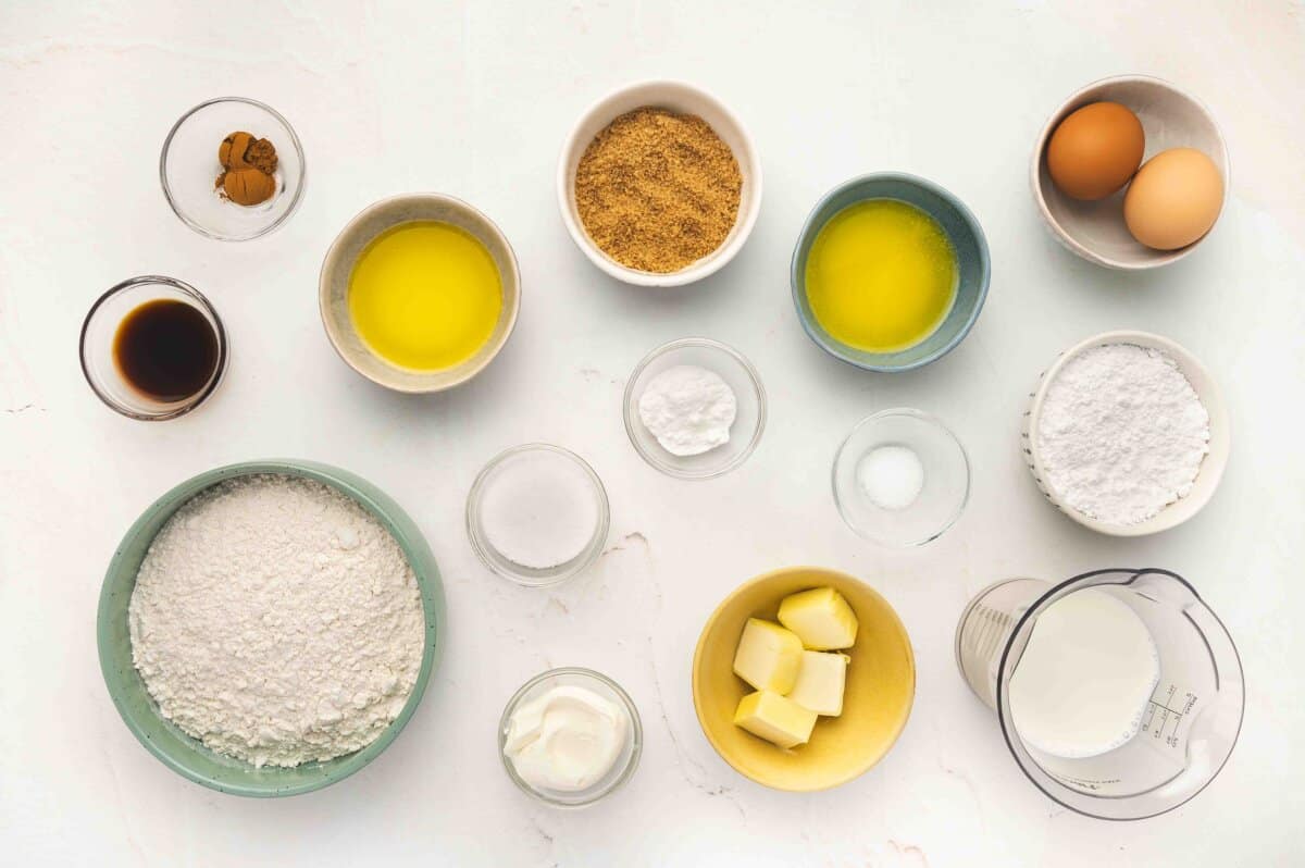 cinnamon roll pancake ingredients