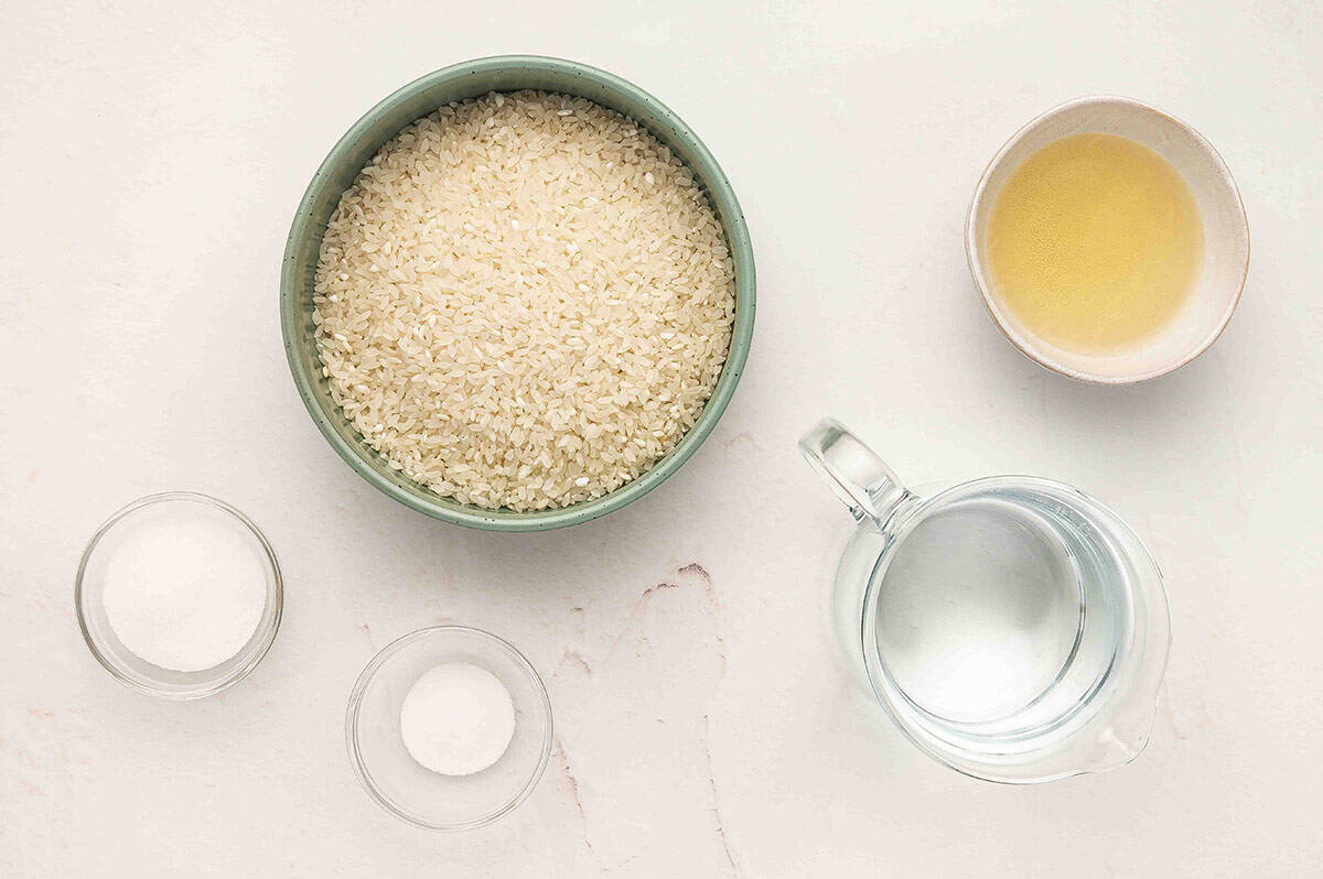 Sushi rice igredients