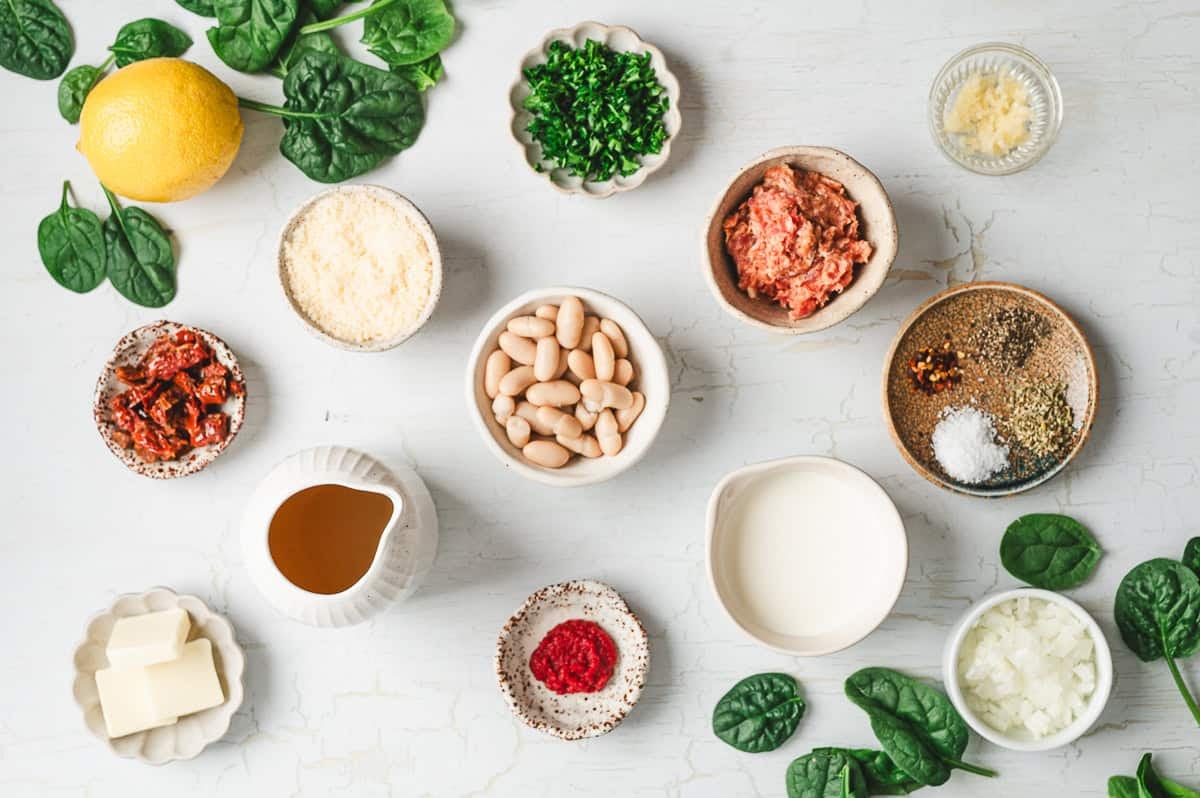 Tuscan white bean sausage ingredients