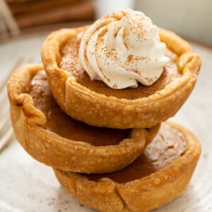 Stack of 3 Mini Pumpkin Pies
