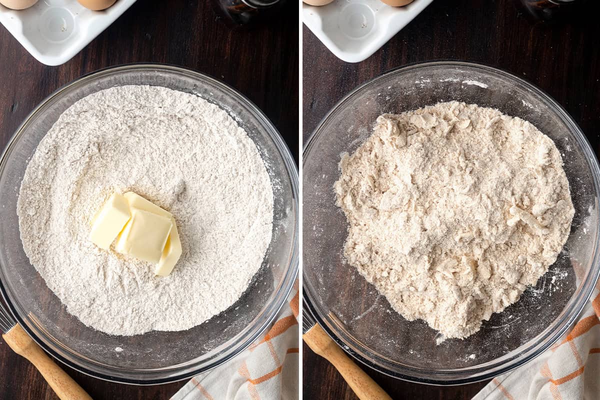 dry ingredients for pumpkin scones
